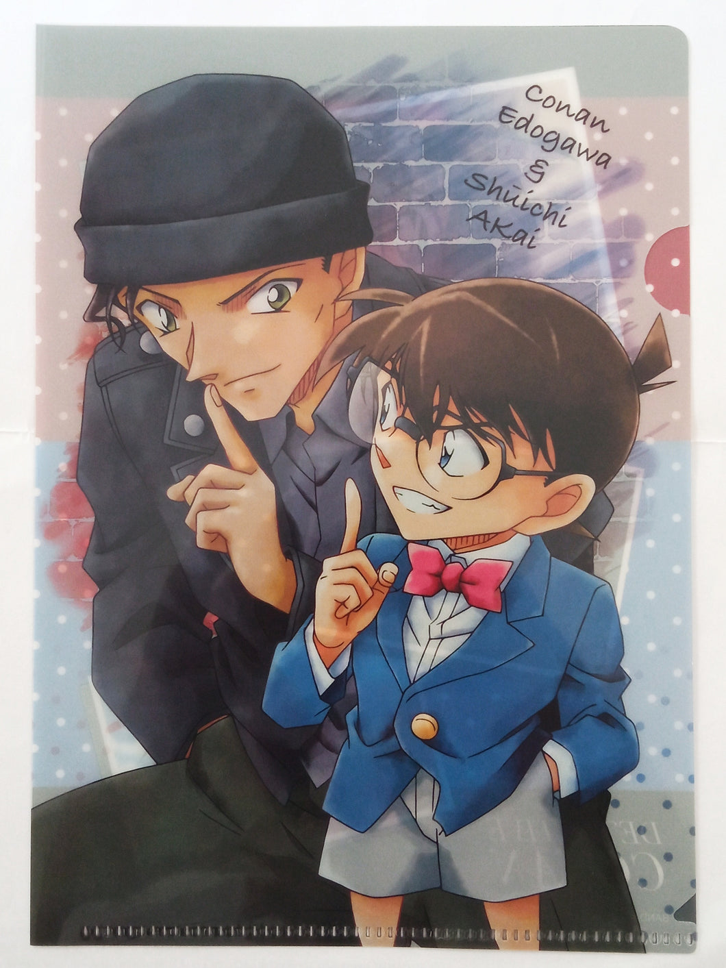 Detective Conan - Conan Edogawa - Shuichi Akai - Mini Art Clear File Collection 3 (Bandai)
