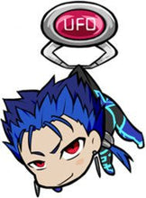 Cargar imagen en el visor de la galería, Fate/Extella - Cú Chulainn - UFO Tsumamare Acrylic Keychain Mascot Vol.2 - Cuchiwaii
