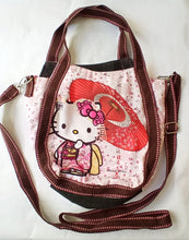 Load image into Gallery viewer, Hello Kitty - Lightweight - Shopping Eco Bag - Balloon Tote Bag - Pink Japanese Pattern - Cuchiwaii
