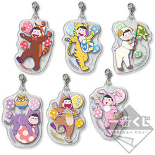 Cargar imagen en el visor de la galería, Ichiban Kuji Osomatsu - san ~Kemomatsu - san☆Parade!~ Prize H Acrylic Charm - Complete Set (6 Pcs) - Cuchiwaii
