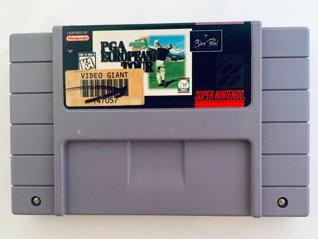 PGA European Tour - Super Nintendo - SNES - NTSC-US - Cart (SNS--USA)