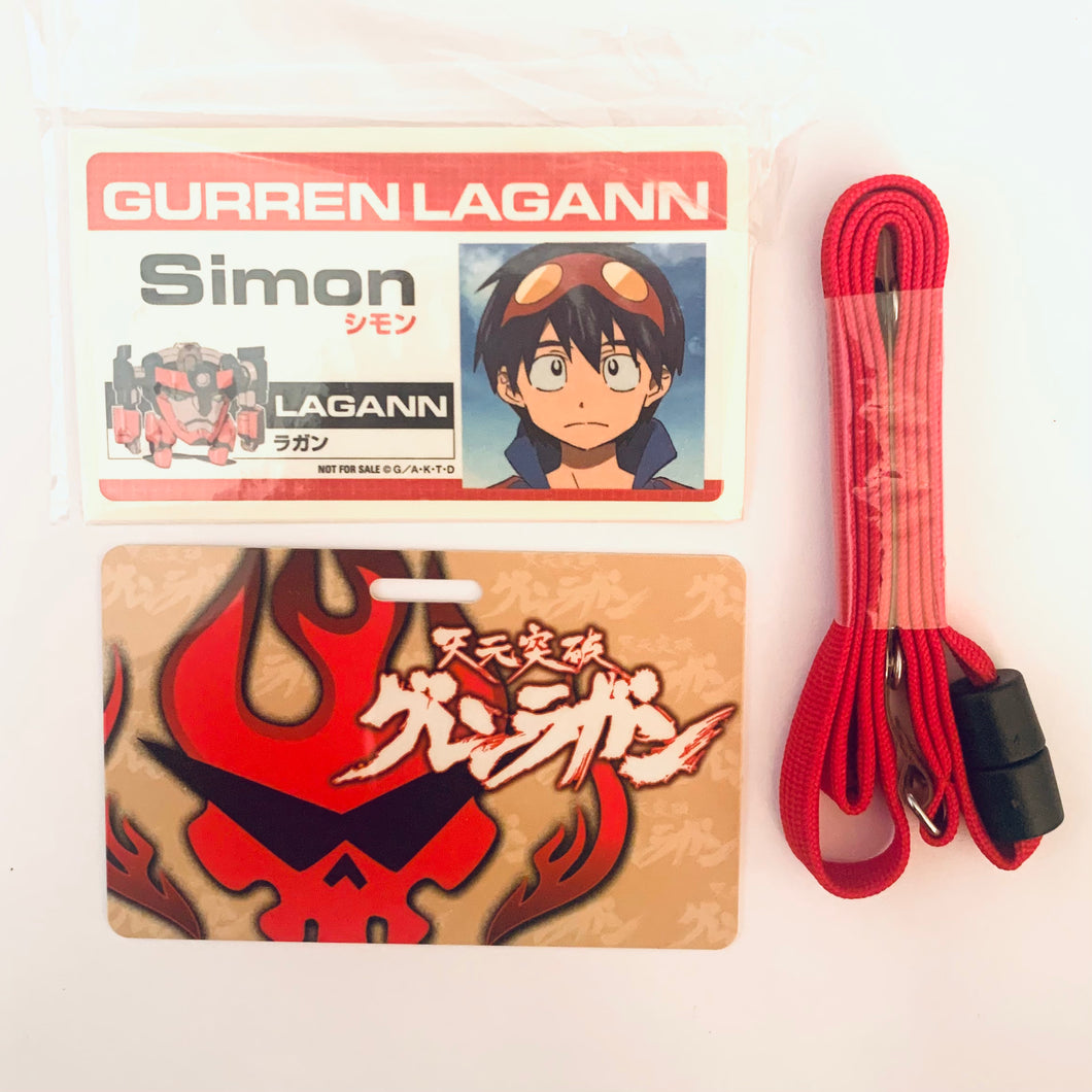 Tengen Toppa Gurren-Lagann - Simon, Yoko & Kamina - Neck Strap - ID Card - Name Plate (Not for sale)