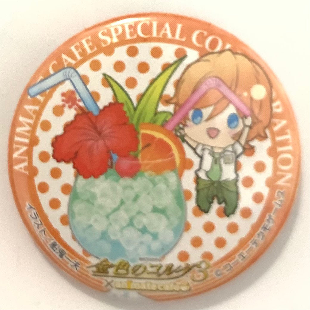 Kiniro no Corda 3 - Mizushima Arata - Can Badge - Animate Cafe Special Collaboration