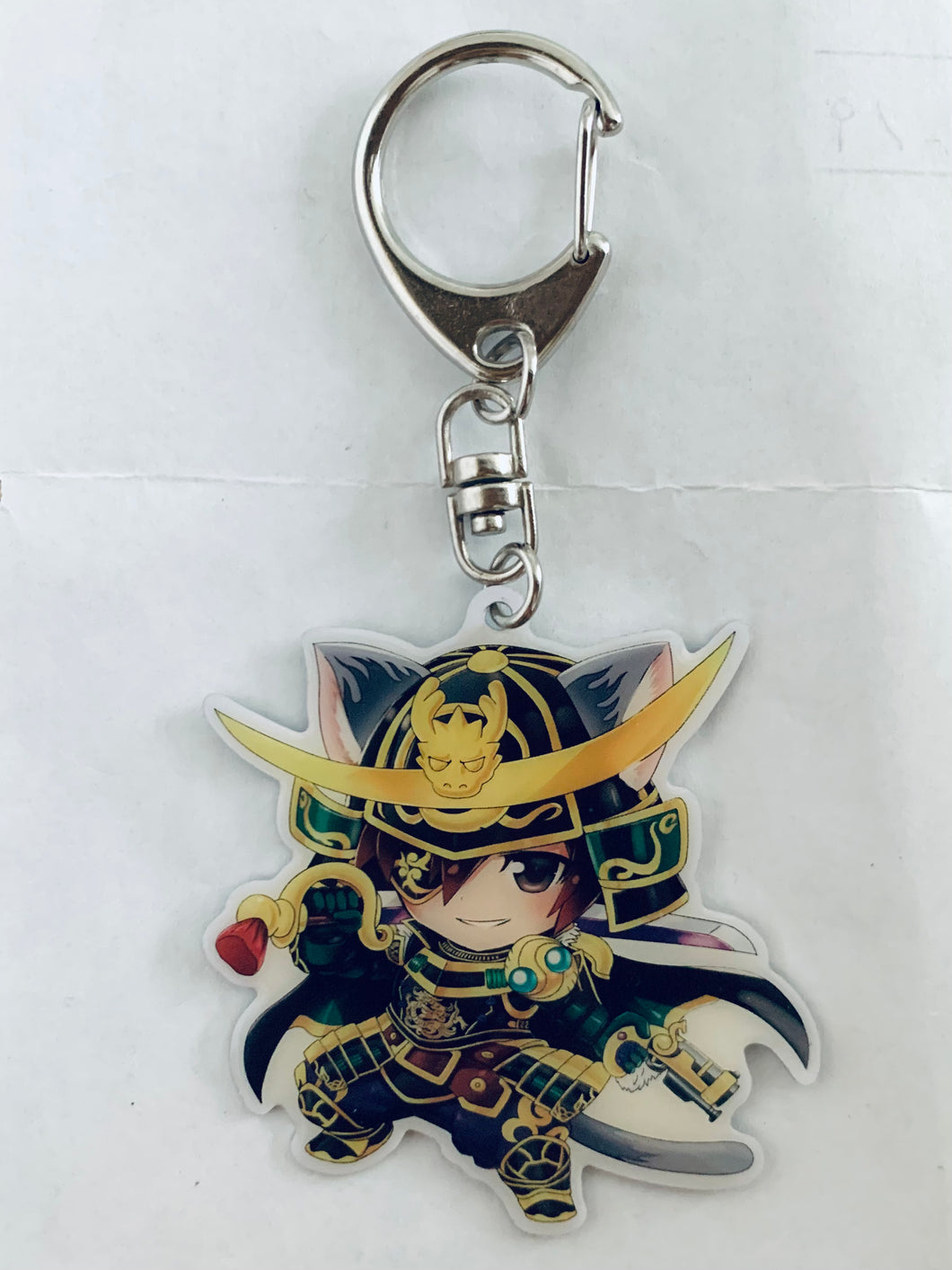 Sengoku Musou - Date Masamune - Metal Keychain - Keyholder - NamjaTown