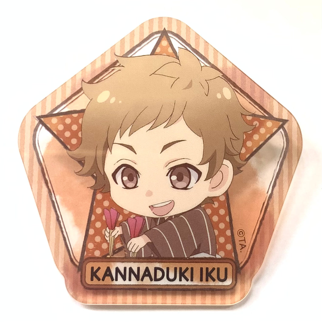 Tsukiuta. The Animation - Kannazuki Iku - Clear Acrylic Badge Collection Yukata