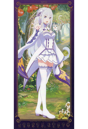 Re:Zero –Starting Life in Another World - Emilia - Puck - Ichiban Kuji ~snow white life ver.~ - Prize C Visual Cloth