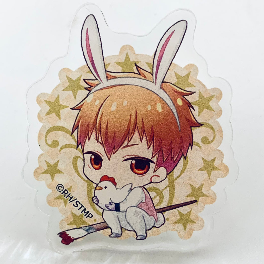 High School Star Musical - Akatsuki Kyouji - Ayanagi Easter Series - Star Mu Ayanagi Gakuen Acrylic Badge Team Kao-kai + Tsukigami Haruto ver.