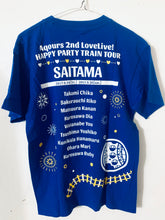 Load image into Gallery viewer, Love Live! Sunshine!! Aqours - SAITAMA T-shirt Blue - Aqours 2nd LoveLive! HAPPY PARTY TRAIN TOUR - S size
