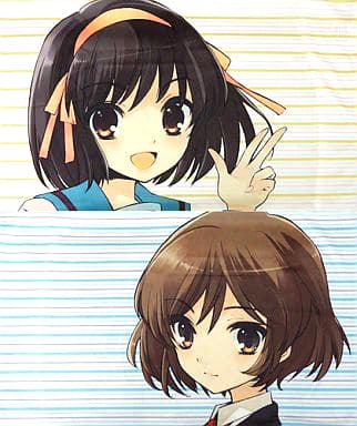 The Melancholy of Haruhi Suzumiya - Haruhi & Sasaki - Double-sided Pillow Cover - Shonen Ace June 2012 Appendix