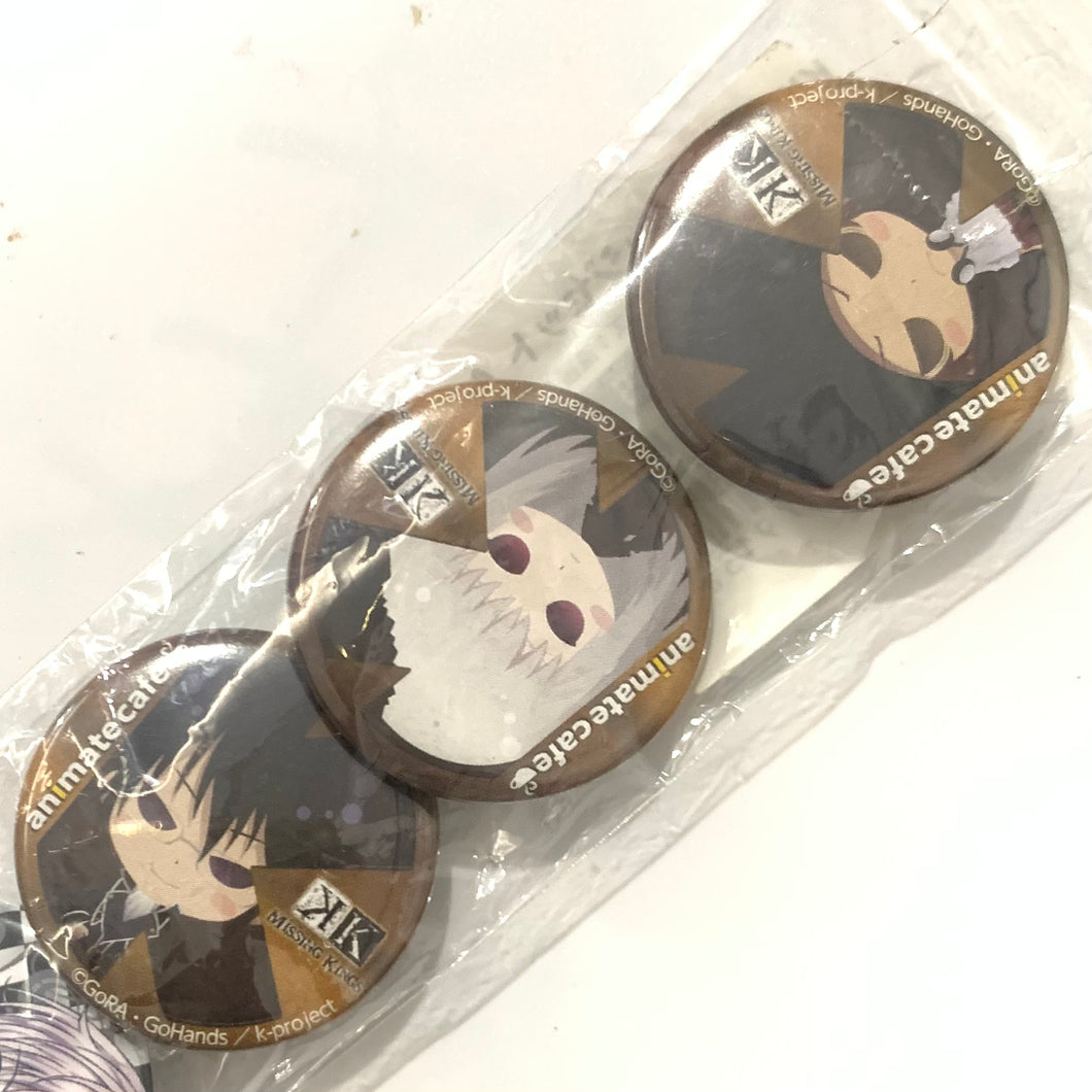 Gekijouban K: Missing Kings - Kushina Anna - Yata Misaki - Munakata Reishi - Can Badge Set A