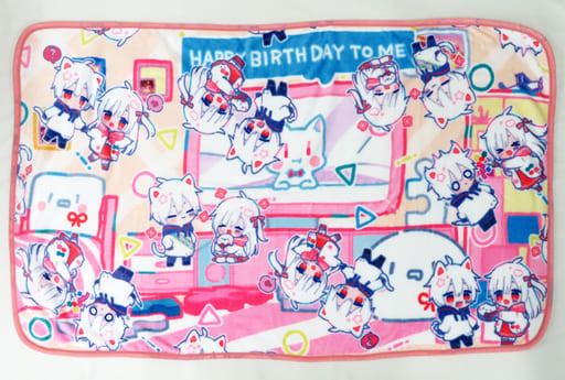 DMM Scratch! Mafumafu Scratch Part 2 - 1 Person Birthday Party - Mafumafu & Manun-chan - Blanket - B Prize