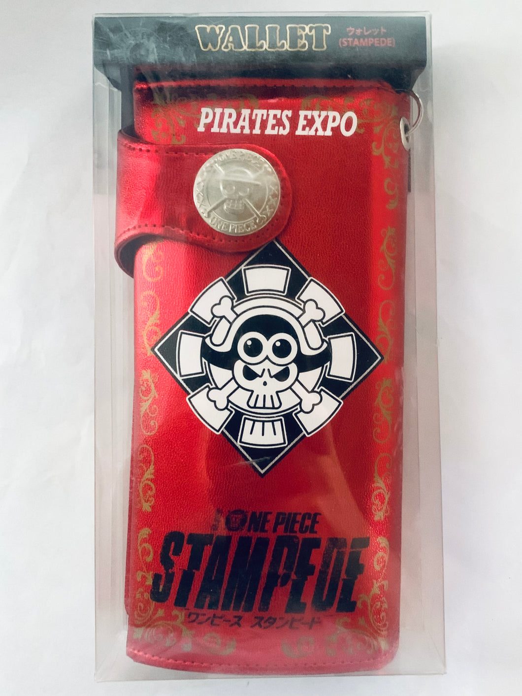 One Piece Stampede - Douglas Bullet - Buena Festa - Pirates Expo Long Wallet - Metallic Red