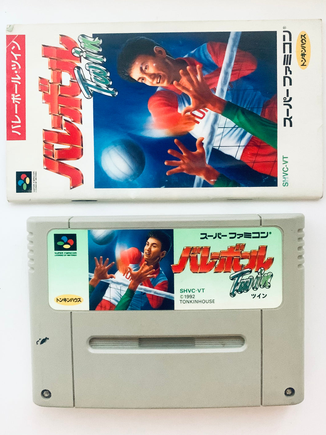 Volleyball Twin - Super Famicom - SFC - Nintendo - Japan Ver. - NTSC-JP - Cart & Manual (SHVC-VT)