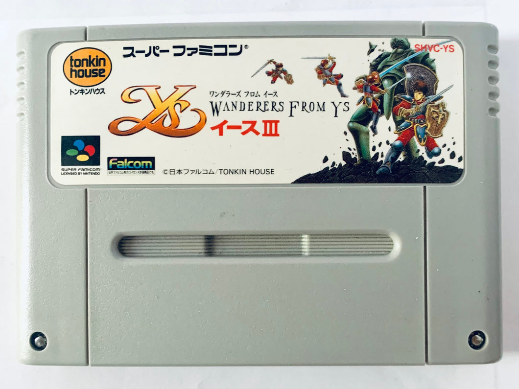 Ys III: Wanderers from Ys - Super Famicom - SFC - Nintendo - Japan Ver. - NTSC-JP - Cart (SHVC-YS)