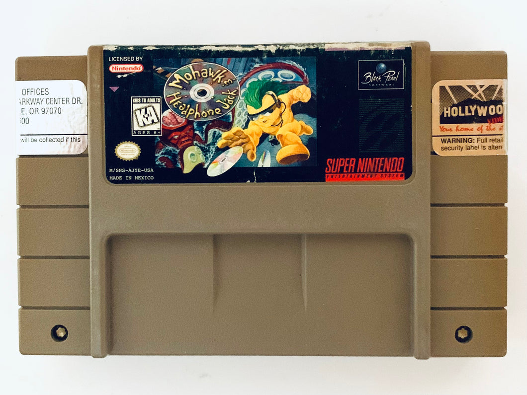 Mohawk And Headphone Jack - Super Nintendo - SNES - NTSC-US - Cart (SNS-AJYE-USA)