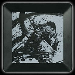 One Piece - Monkey D. Luffy - Graphite Tableware (Melamine Plate) - Ichiban Kuji OP Memorial Log (E Prize) - Sumi-shiki