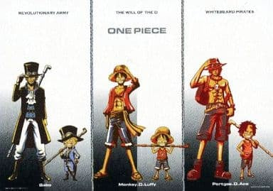One Piece - Luffy, Ace & Sabo - B3 Clear Poster (BROTHERHOOD) - Ichiban Kuji ~Hot Bond Edition~ H Prize
