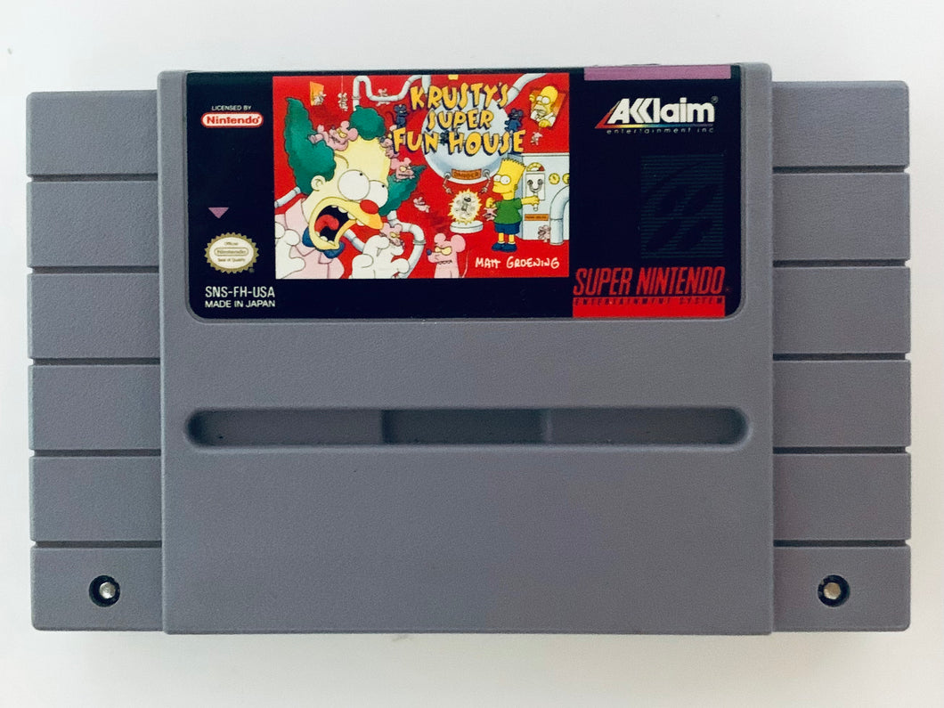 Krusty’s Super Fun House - Super Nintendo - SNES - NTSC-US - Cart (SNS-FH-USA)