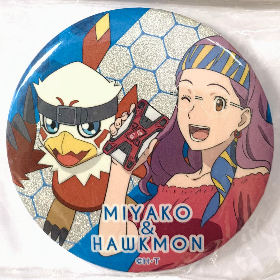 Digimon Adventure Last Evolution - Miyako & Hawkmon - Can Badge