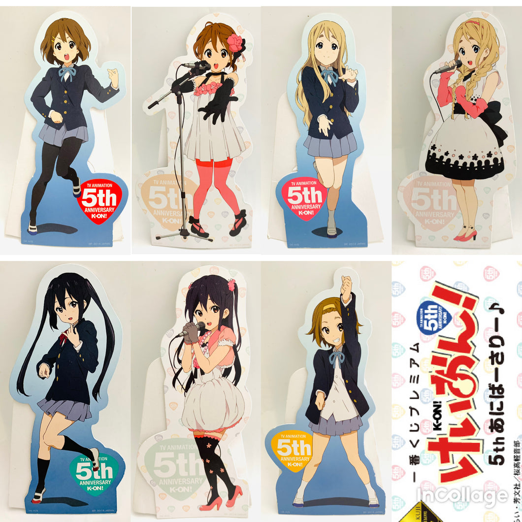 Ichiban Kuji Premium K-ON! 5th Anniversary G Prize Character Pane - Panel - Lot of 7