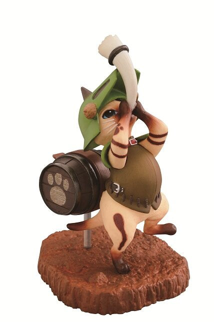 Monster Hunter - Otomo Airou - Card Stand Figure - Ichiban Kuji MH Airou collection