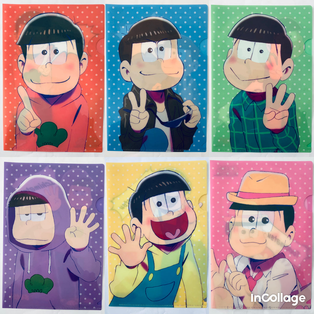 Osomatsu-san Animage Mini Clear File A5 - Set of 6