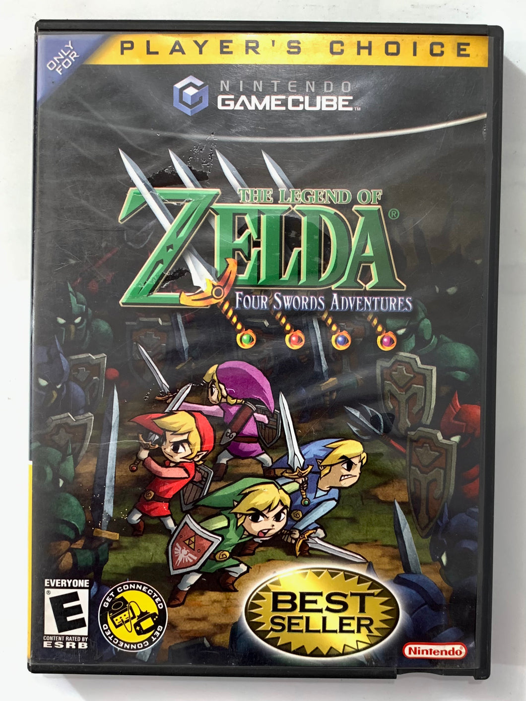 The Legend of Zelda Four Swords Adventures (Player’s Choice) - Nintendo Gamecube - NTSC - Case & Manual