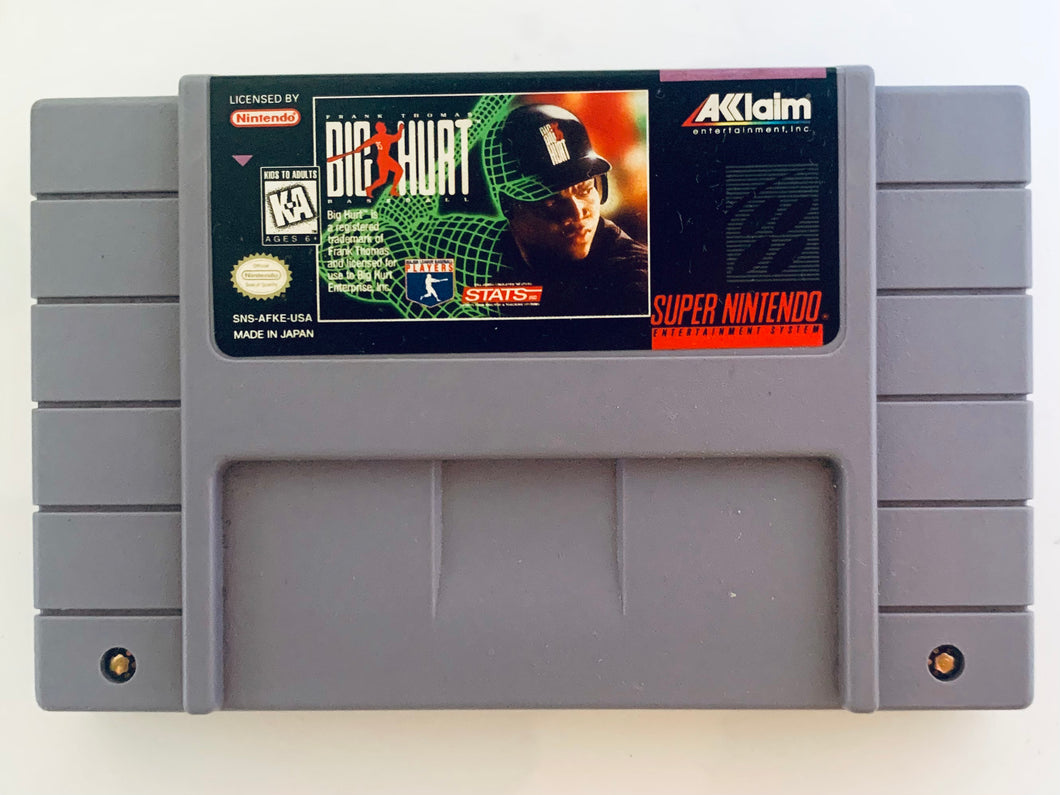 Frank Thomas Big Hurt Baseball - Super Nintendo - SNES - NTSC-US - Cart (SNS-AFKE-USA)