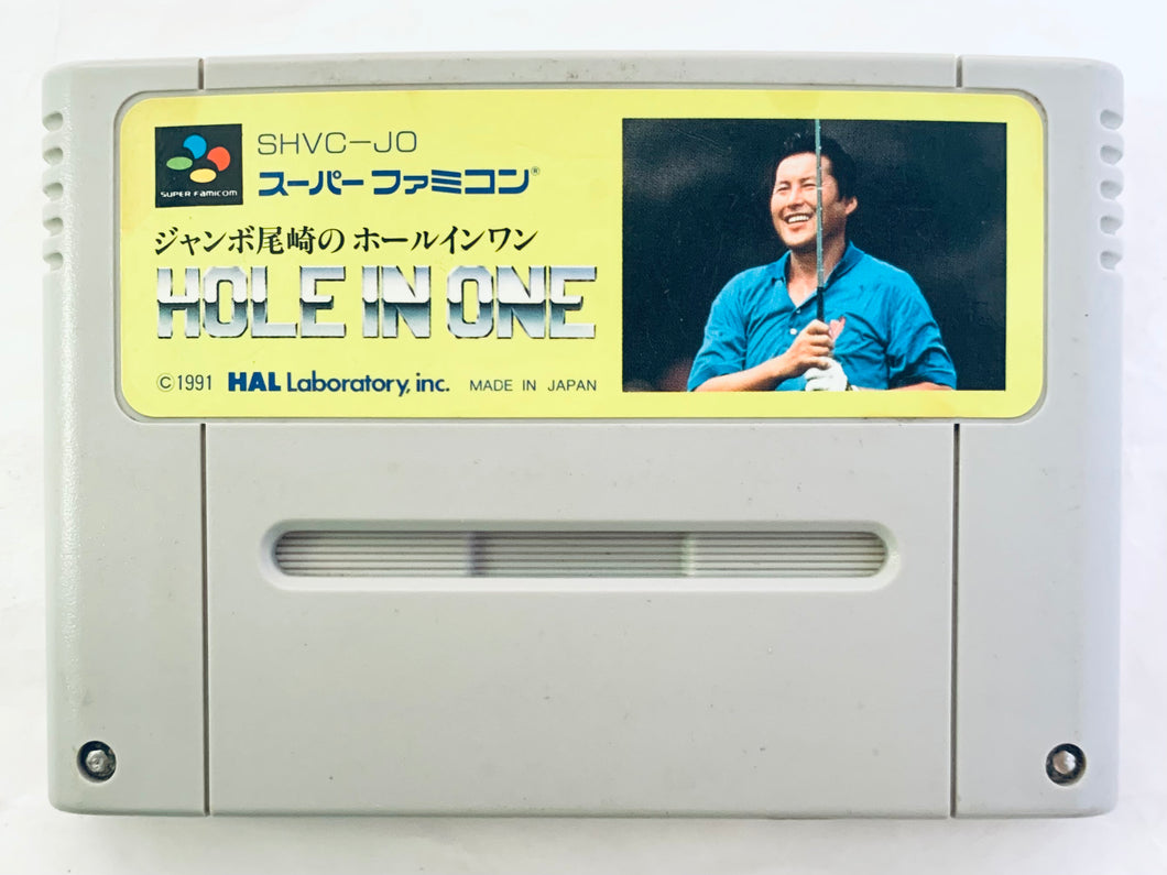 Jumbo Ozaki no Hole In One - Super Famicom - SFC - Nintendo - Japan Ver. - NTSC-JP - Cart (SHVC-JO)