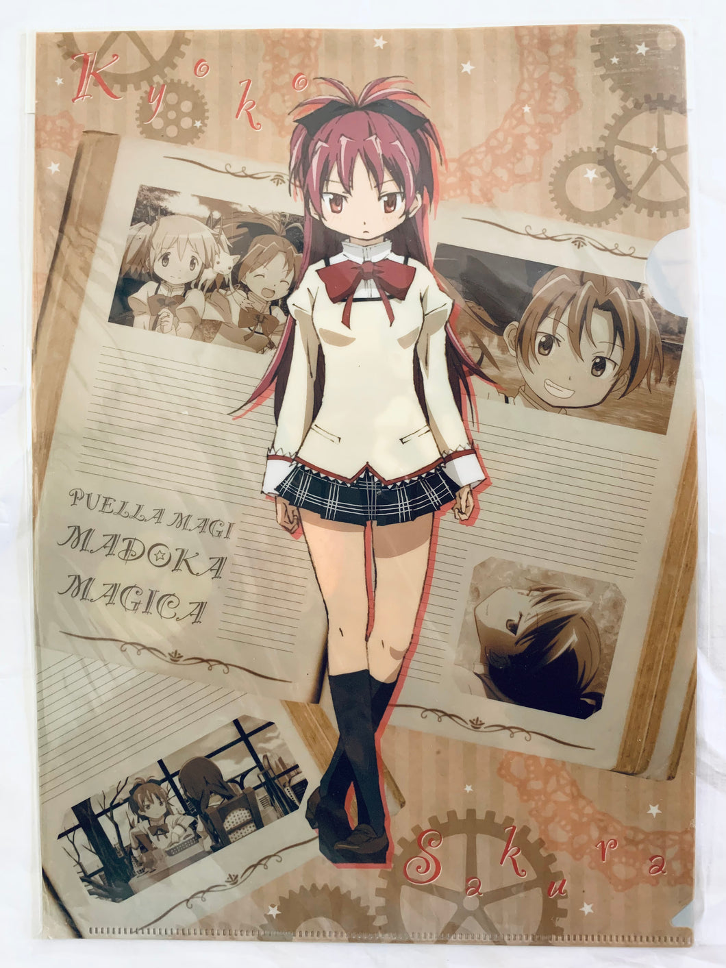 Puella Magi Madoka Magica Movie [New Edition] The Story of Rebellion - Kyouko Sakura (Uniform) A4 Clear File - 2014 Sega & AG Square Play + Get Madoka☆Magica Campaign
