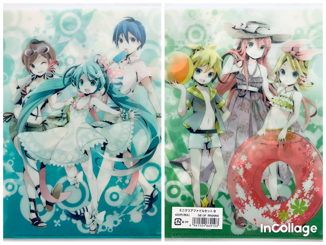 Vocaloid Mini Clear File Set (2-pieces) Hatsune Miku Fair 6th Anniversary