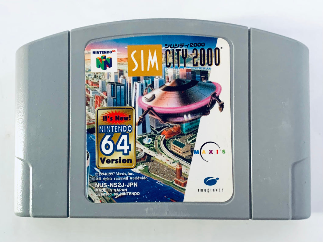 SimCity 2000 - Nintendo 64 - N64 - Japan Ver. - NTSC-JP - Cart (NUS-NS2J-JPN)