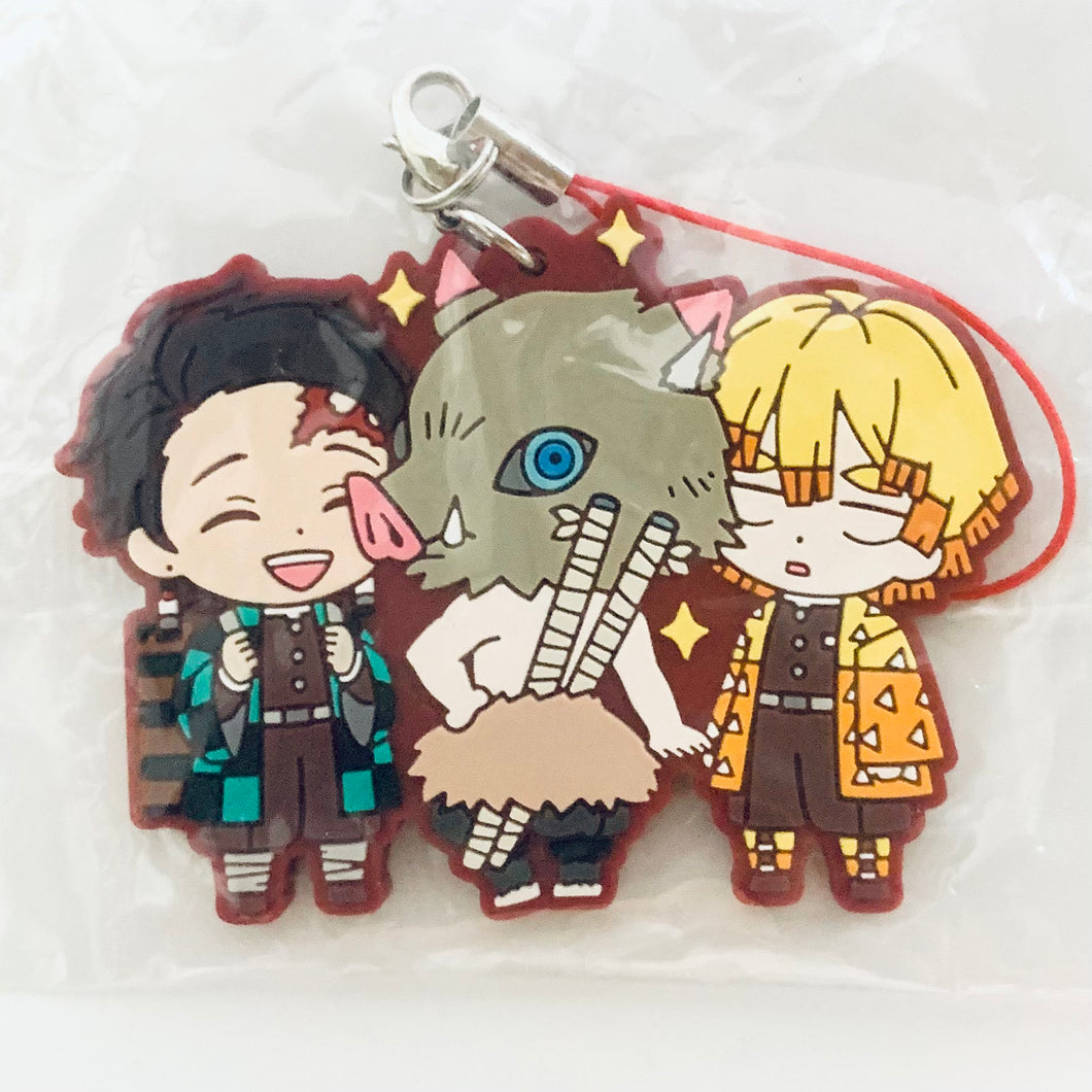 Kimetsu no Yaiba - Agatsuma Zenitsu - Hashibira Inosuke - Kamado Tanjirou - Metsu! Capsule Rubber Mascot 5