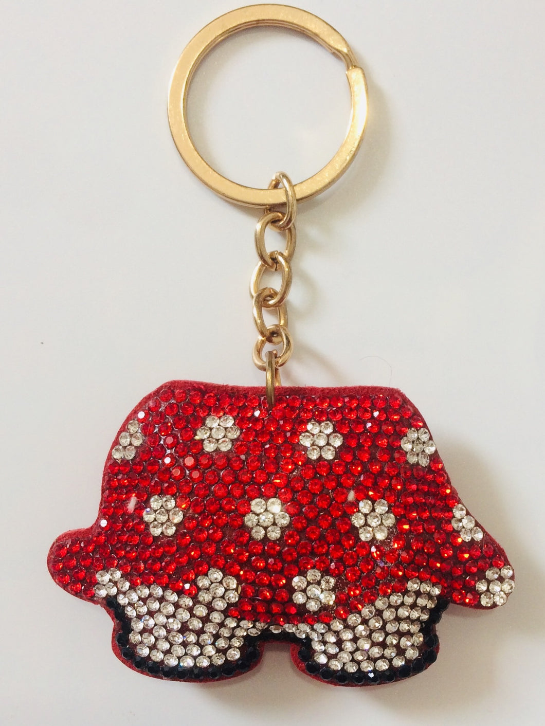 Minnie Mouse - Disney Glitter Charm Keychain Mascot