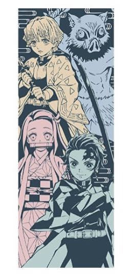 Kimetsu no Yaiba - Tanjirou, Nezuko, Zenitsu & Inosuke - Tenugui - Ichiban Kuji ~Demon Slayer’s Will~ - E Prize