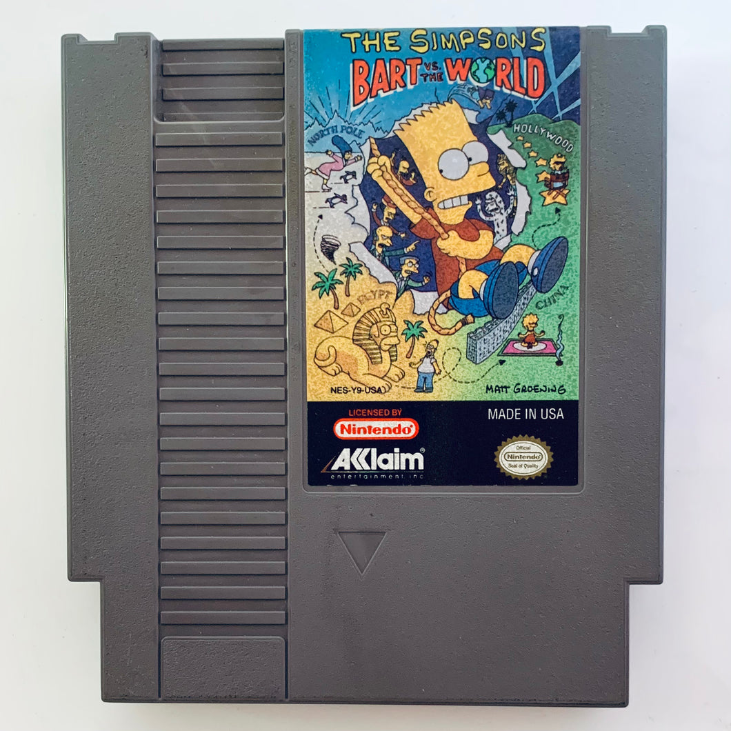 The Simpsons: Bart vs World - Nintendo Entertainment System - NES - NTSC-US - Cart