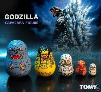 Godzilla - Capacara Nesting Dolls - Kaiju Series