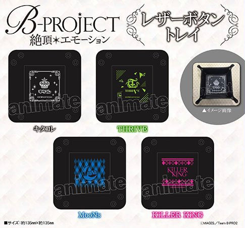 B-PROJECT - Climax * Emotion - Kitakore, THRIEVE, MooNs & KiLLER KiNG - 4 Types of Leather Button Trays