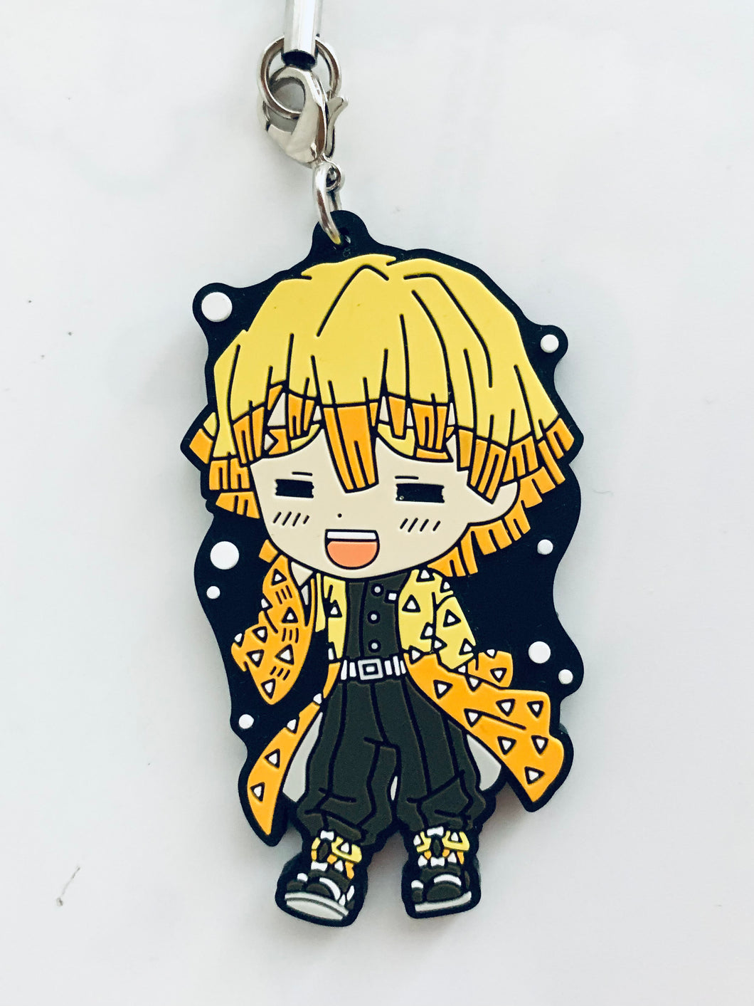 Gekijouban Kimetsu no Yaiba: Mugen Ressha-hen - Agatsuma Zenitsu - Ichiban Kuji ~Mugen Ressha-hen~ (G Prize) - Kyun-Chara Illustrations - Rubber Strap