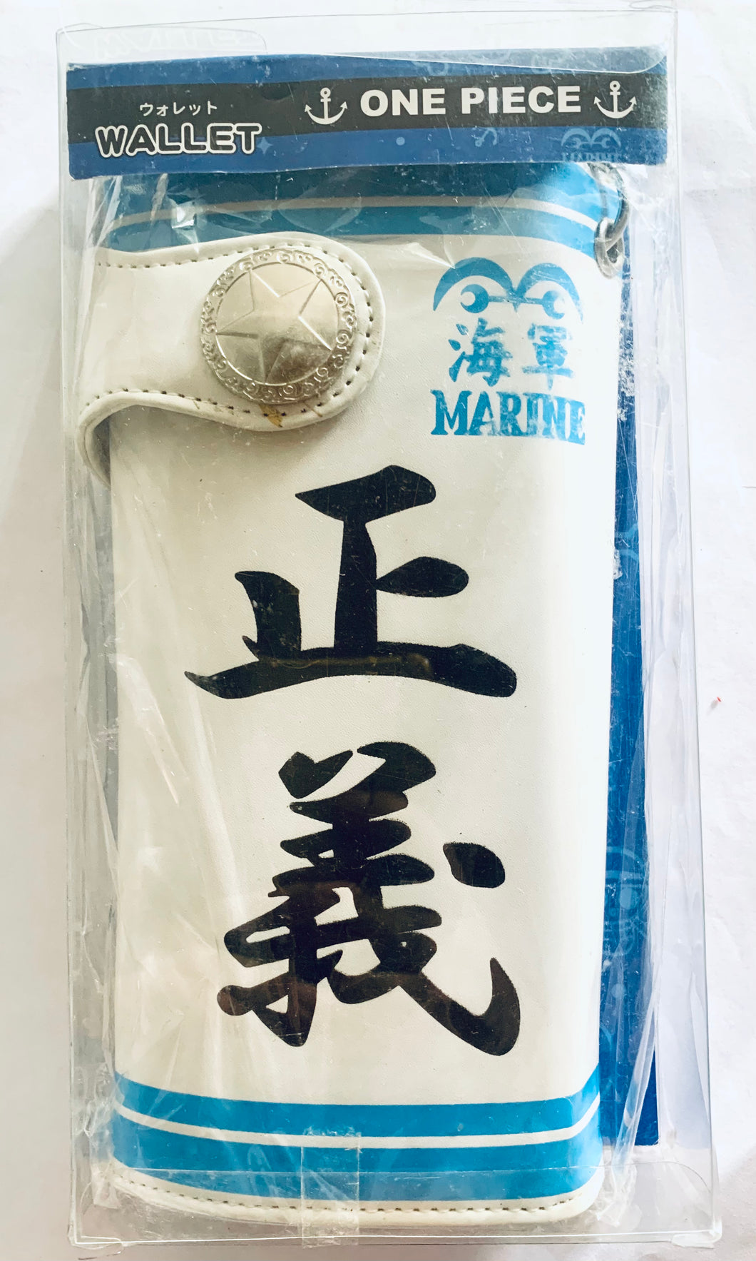 One Piece Stampede - Navy / Marine - Long Wallet - White