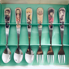 Load image into Gallery viewer, Kimetsu no Yaiba Cutlery Set (A) 3 Spoons and 3 Forks
