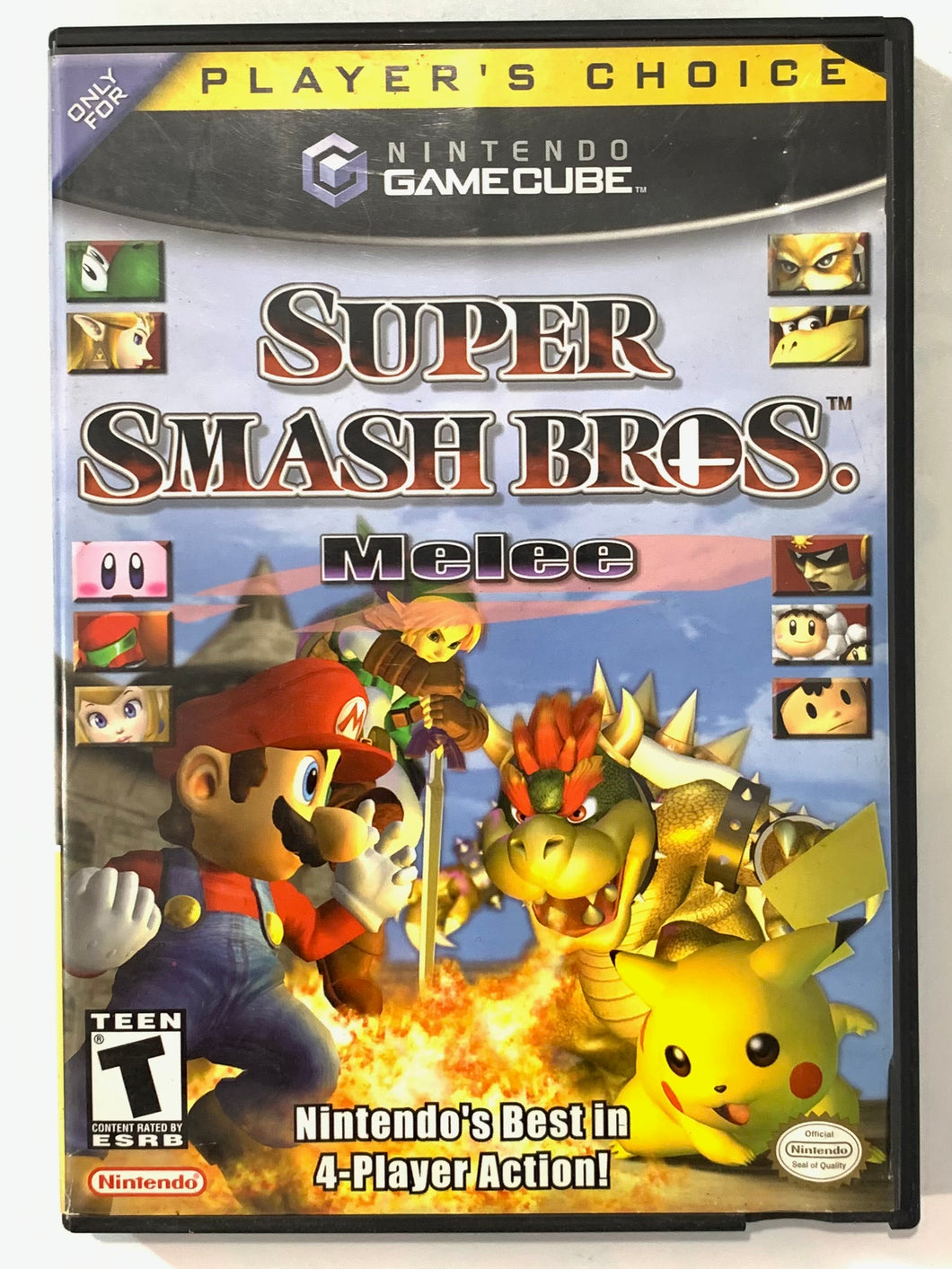 Super Smash Bros. Melee - Player’s Choice - Nintendo Gamecube - NTSC - Case Only