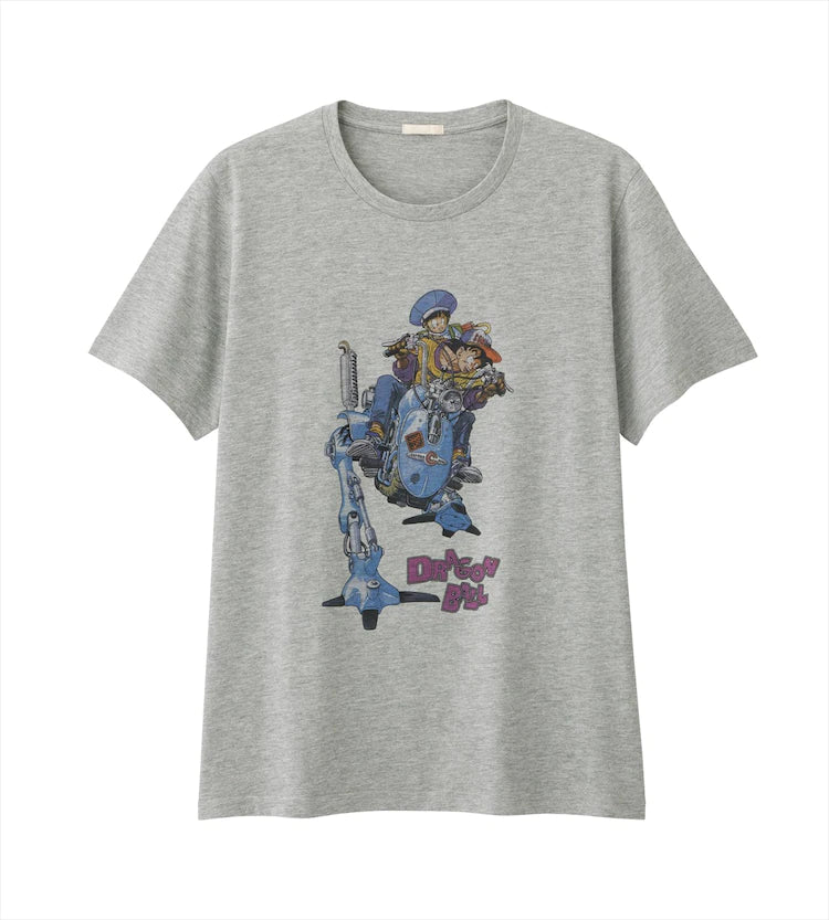 Dragon Ball x GU Graphic T-Shirt Gray S Size