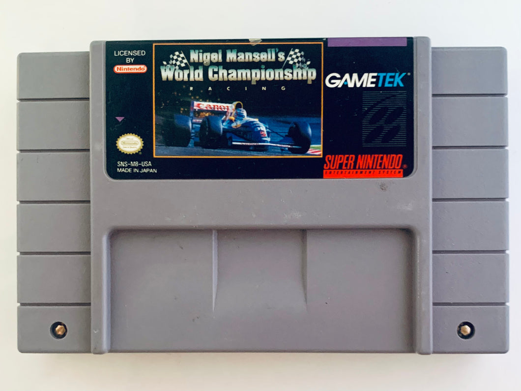 Nigel Mansell’s World Championship Racing - Super Nintendo - SNES - NTSC-US - Cart (SNS-M8-USA)