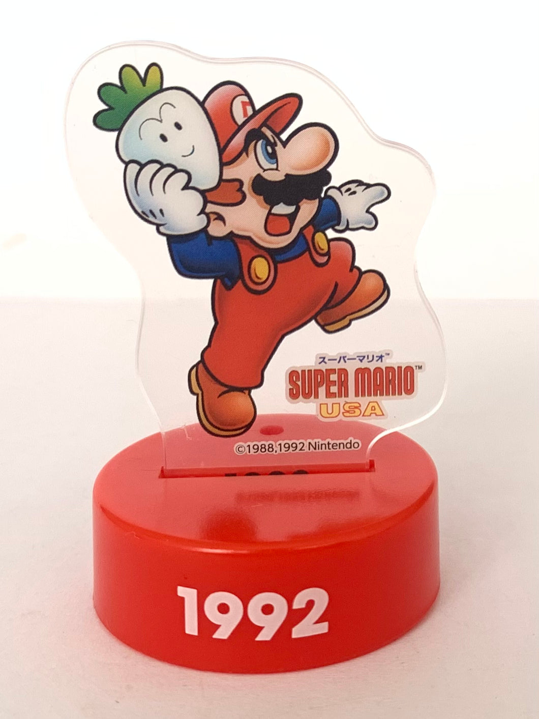 Super Mario USA (SMB2) - Mario - 7-Eleven SMB 35th Anniversary Bottle Marker - Shokugan - Acrylic Figure