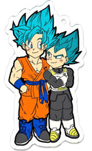 Cargar imagen en el visor de la galería, Dragon Ball Super - “Kaka &amp; Veggie” - Son Goku SSGSS - Vegeta SSGSS - Acrylic Keychain - Doujin Goods
