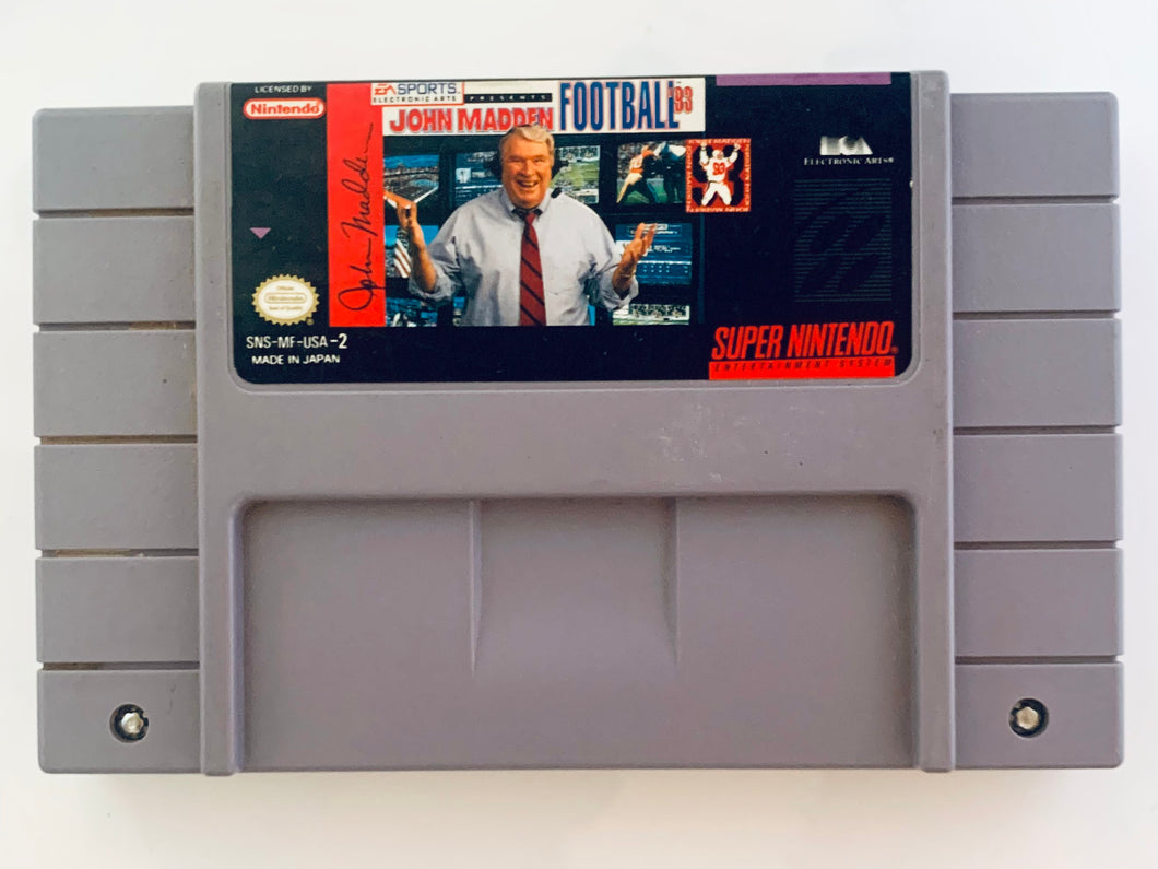 John Madden Football '93 - Super Nintendo - SNES - NTSC-US - Cart