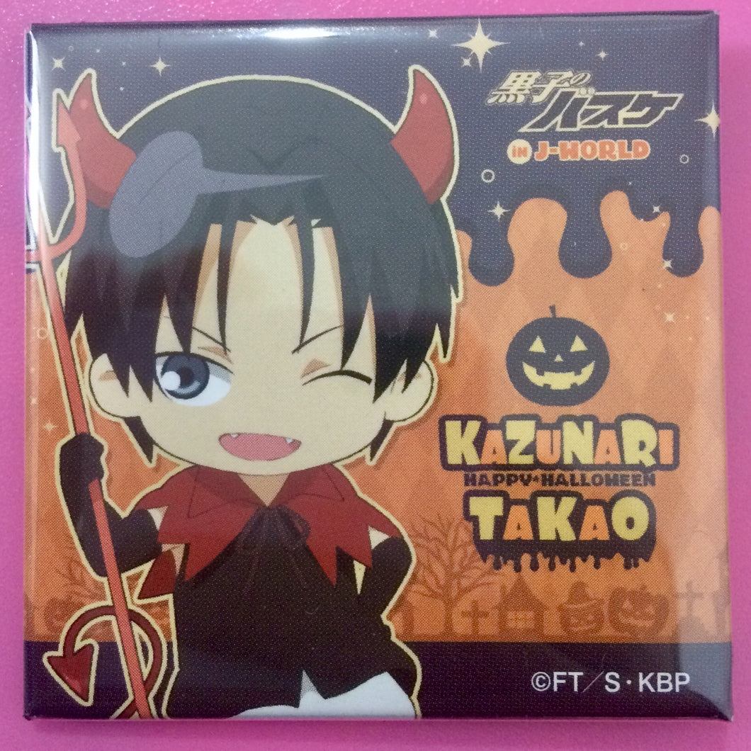 Kuroko no Basket - Kazunari Takao - Halloween in J-WORLD TOKYO Square Can Badge Ver.1