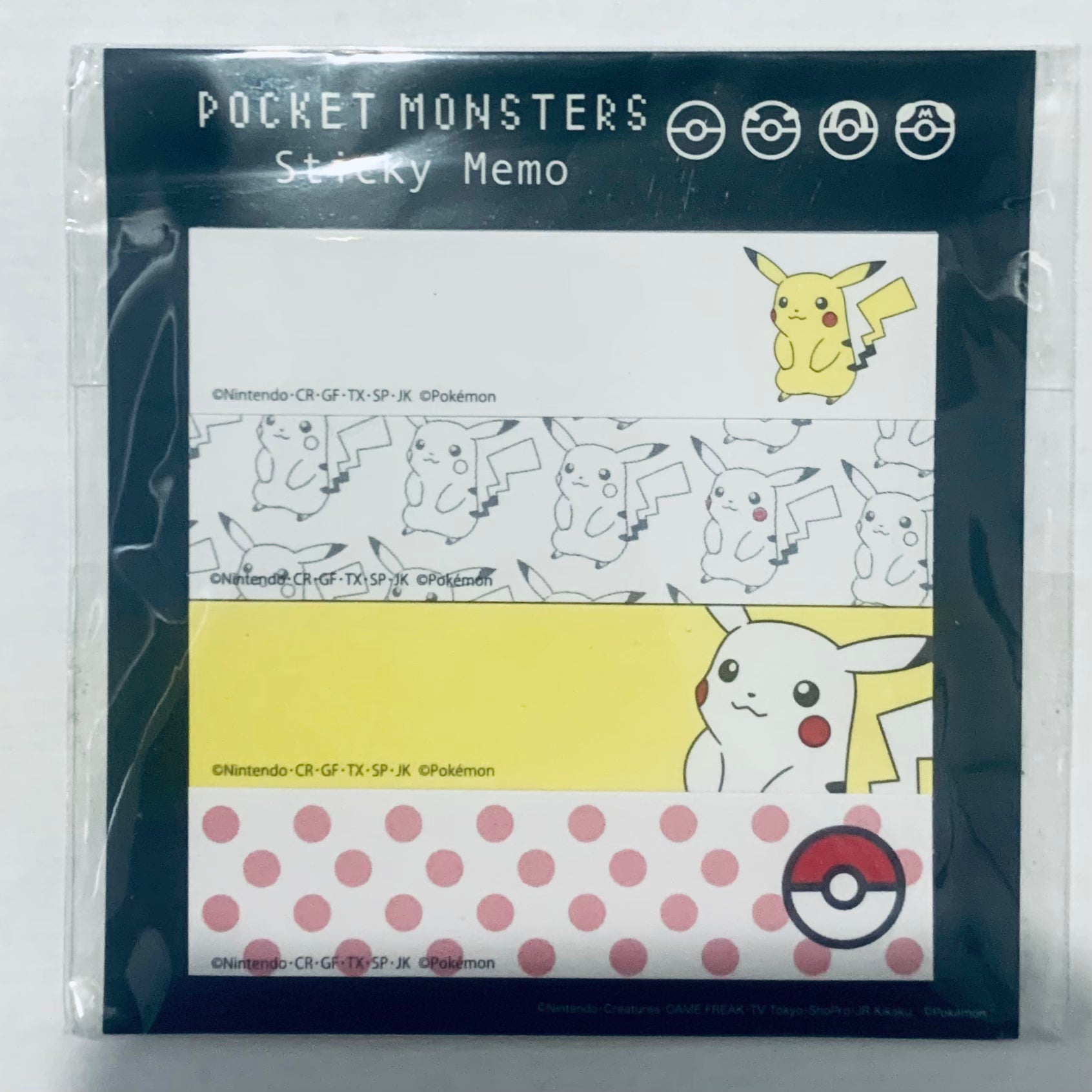 Pocket Monsters / Pokémon Sticky Notes Stripe – Cuchiwaii