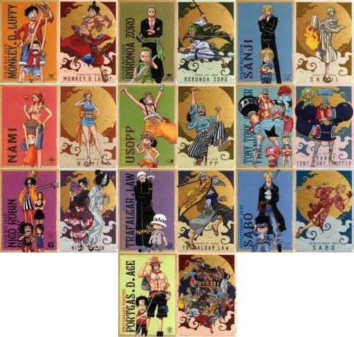 One Piece - A4 Clear File Set (16 Pieces) ONE PIECE DAY Collection - Ichiban Kuji OP FULL FORCE - I Award